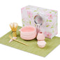 Pink Matcha Set, 8 Pcs Premium Matcha Whisk Set with Porcelain Sakura Tea Cup, Matcha Bowl, Whisk and Holder, Bamboo Scoop, Scoop Rest, Sifter, Tea Mat - Gift for Matcha Lover
